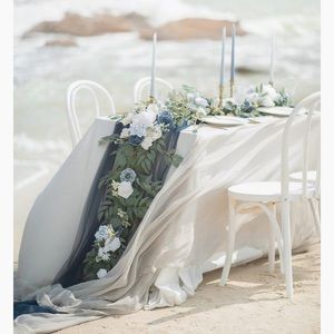 COPY - Ling’s Moment Dusty Blue and Navy Garland